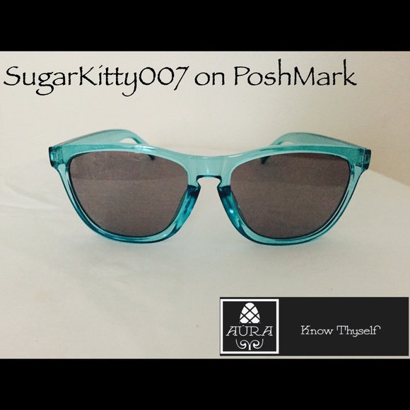 Blue Jelly Sunglasses Shades Men Women Unisex - Picture 3 of 5